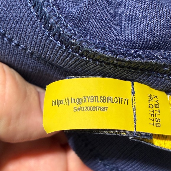 Polo Ralph Lauren Joggers Small Spell Out Logo Blue Red White Stripe Sweatpants - Picture 13 of 15